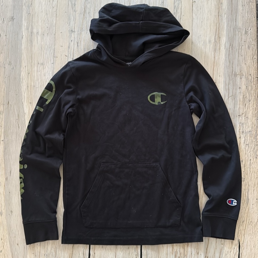 Boys Champion Pullover Hoodie Long Sleeve Tee & Cargo Jogger Pants-Med 10-12 GUC - Picture 2 of 12